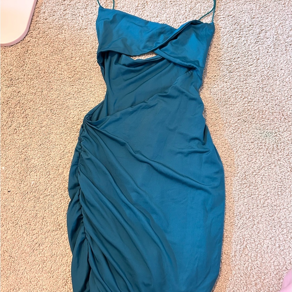 Elegant Teal Dress